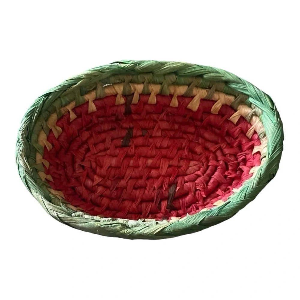 WATERMELON WICKER BASKETS-SET OF 3